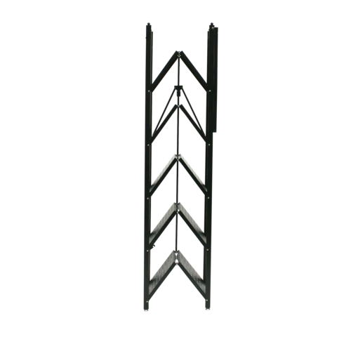 6-Tier Metal Stamped Perforate Bookcase Steel Slim Pantry Shelf Rack 1