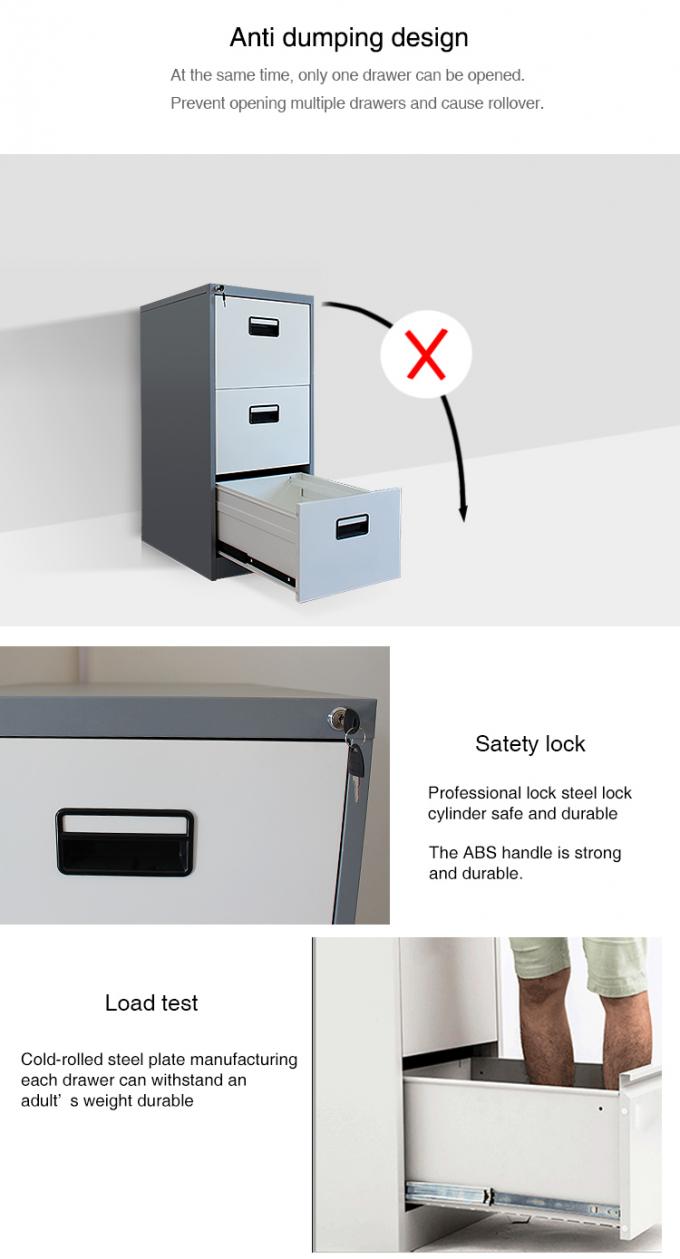 Anti Dumping Knocked Down FC Folder Metal Filing Cabinet