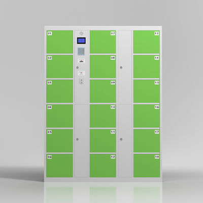 Waterproof 18 Doors Public Rental Electronic Storage Locker