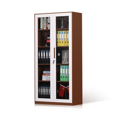 Swing  Glass Door Balcony Waterproof Vertical Metal Storage Cabinet