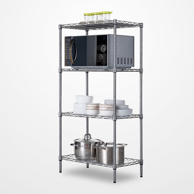 Basics 4 Tiers Adjustable Heavy Duty Organizer Steel Shelf Rack