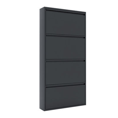 Wall Mounted Metal Shoe Cabinet Home Storage Footwear Cupboard