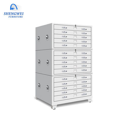 Office Horizontal Map File Metal Drawing Cabinet For A0 And A1 Drawings