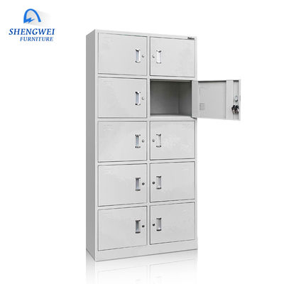 5 Tiers 10 Doors Knocked Down Structure Steel File Storage Locker