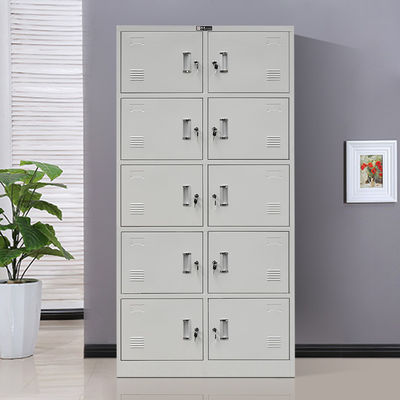 5 Tiers 10 Doors Knocked Down Structure Steel File Storage Locker