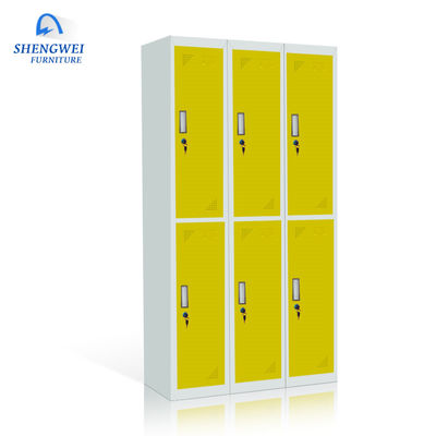 6 Doors KD Structure Bedroom Steel Clothes Cupboard