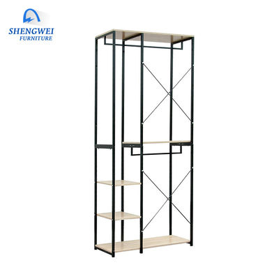 Multiple Combinations Steel Clothes Wardrobe Closet Metal Shelf Cabinet