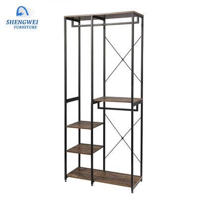 Multiple Combinations Steel Clothes Wardrobe Closet Metal Shelf Cabinet