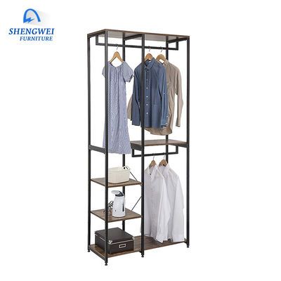 Multiple Combinations Steel Clothes Wardrobe Closet Metal Shelf Cabinet