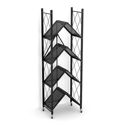 Warehouse Supermarket  Collapsible 5 Tier Metal Organizer Rack