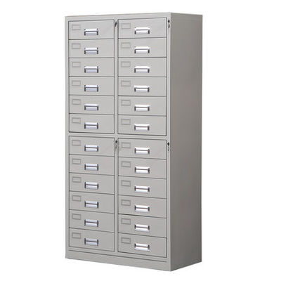 24 Drawers Epoxy Powder Finish Metal File Storage Cabinets For Office