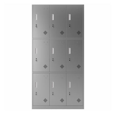 9 Doors Stainless Steel Cabinet
