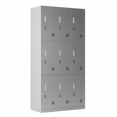 9 Doors Stainless Steel Cabinet
