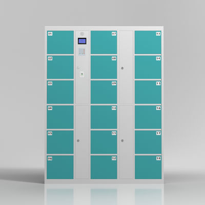 Waterproof 18 Doors Public Rental Electronic Storage Locker