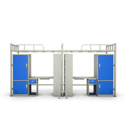 Apartment One Sleeper Steel Bunk Beds Desk Wardrobe Underneath