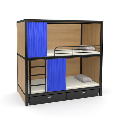 Powder Coated Electrostatic Spraying Anti Slip Metal Tube Bunk Beds