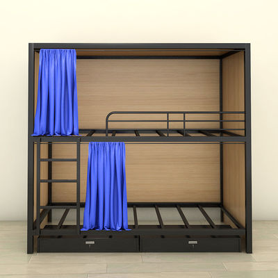 Powder Coated Electrostatic Spraying Anti Slip Metal Tube Bunk Beds