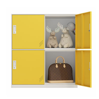 Pink Blue Four Doors H1000 * W900 * D400mm Half Height Locker For Primary School