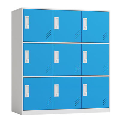9 Doors School Stadium Metal Storage Half Height Locker for Children