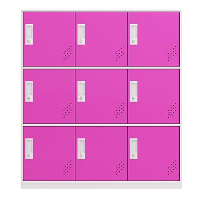 9 Doors School Stadium Metal Storage Half Height Locker for Children