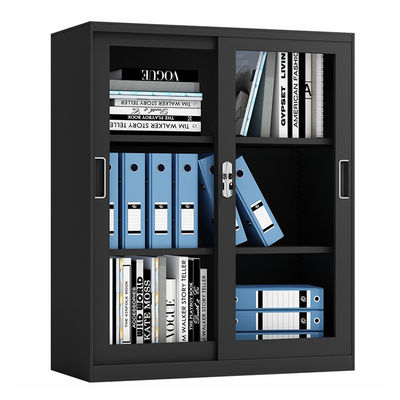 Sliding Doors 2 Adjustable Shelves Steel Half Height Locker For File Storage