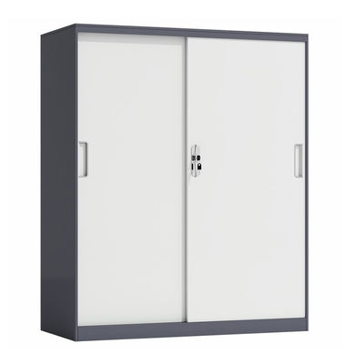 Sliding Doors 2 Adjustable Shelves Steel Half Height Locker For File Storage