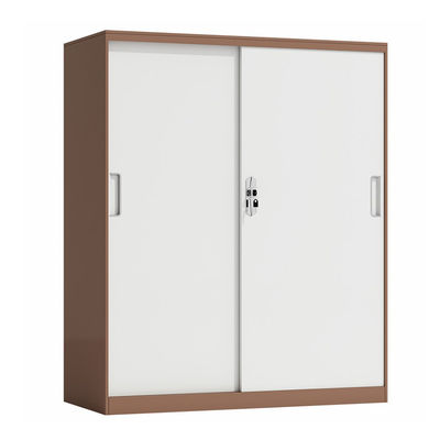 Sliding Doors 2 Adjustable Shelves Steel Half Height Locker For File Storage