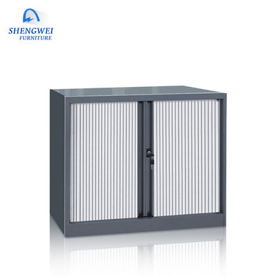 Rolling Shutter Doors Metal Half Height Locker With 2 Adjustable Shelves