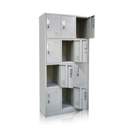 School  Stainless Steel Handle 0.6mm Steel Multi Door Storage Locker