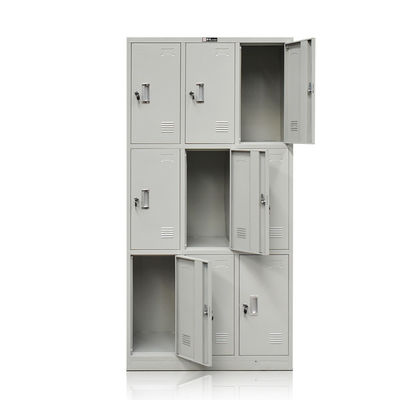 9 Metal Door Gym Steel Multi Door Storage Locker For Changing Room