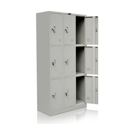 9 Metal Door Gym Steel Multi Door Storage Locker For Changing Room