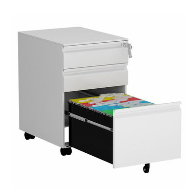 Office Assemble Structure Powder Coated Steel Mobile Pedestals