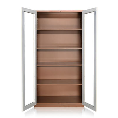 Swing  Glass Door Balcony Waterproof Vertical Metal Storage Cabinet