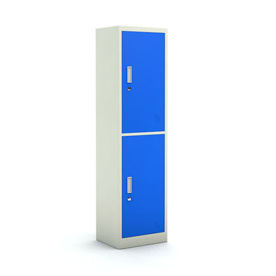 Vertical 2 Doors Steel Clothes Wardrobe Metal Bedroom Storage Locker
