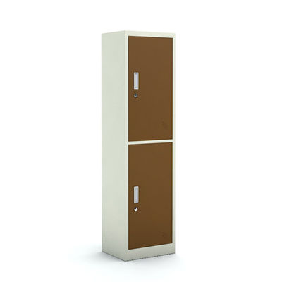 Vertical 2 Doors Steel Clothes Wardrobe Metal Bedroom Storage Locker