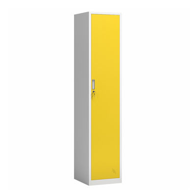 Vertical Single Door Steel Bedroom Wardrobe Metal Storage Locker