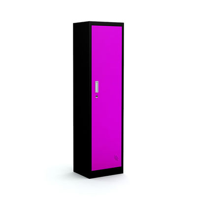 Vertical Single Door Steel Bedroom Wardrobe Metal Storage Locker