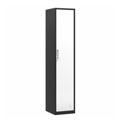 Vertical Single Door Steel Bedroom Wardrobe Metal Storage Locker