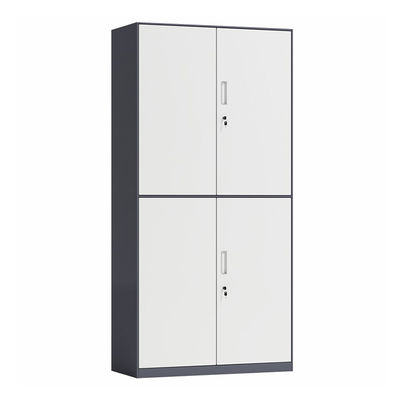 Two Tiers Powder Coated Cold Rolled Steel  Metal Storage Cabinet