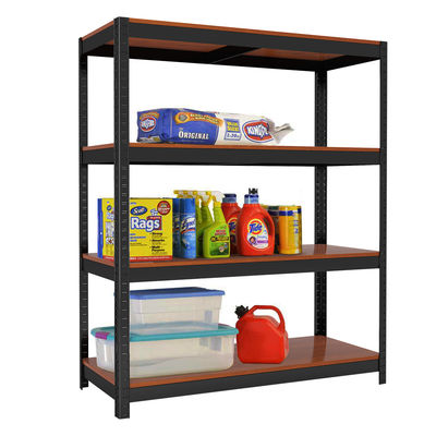 Adjustable Wooden Tiers Boltless Steel Stand Storage Shelf Rack