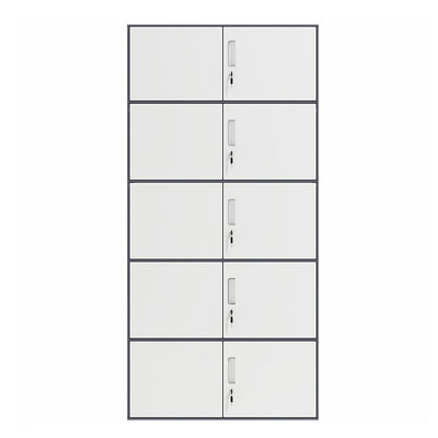 Five Tiers Ten Doors Anti Damp 1850mm Height KD Structure Metal Filing Cupboard