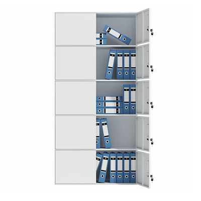 Five Tiers Ten Doors Anti Damp 1850mm Height KD Structure Metal Filing Cupboard