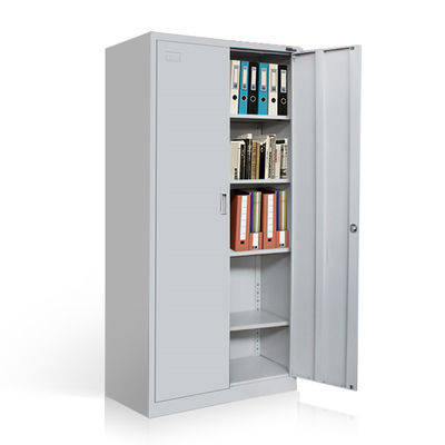 Gray Color Double Door Steel Office File Cabinet Metal Storage Cabinet