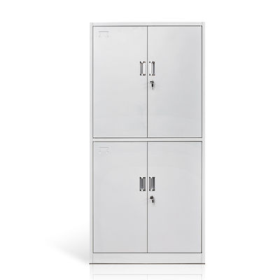 Full Height Two Tiers Four Doors Steel Office Cupboard
