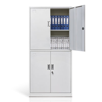 Full Height Two Tiers Four Doors Steel Office Cupboard