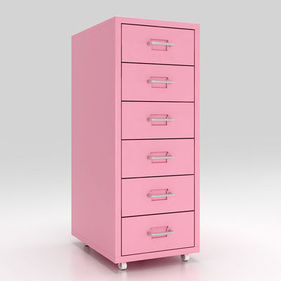 KD Structure 6 Drawers Mobile Metal File Cabinet for home storage