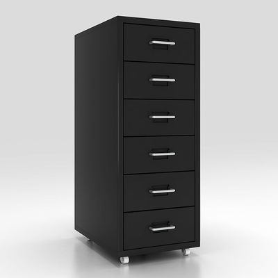 KD Structure 6 Drawers Mobile Metal File Cabinet for home storage
