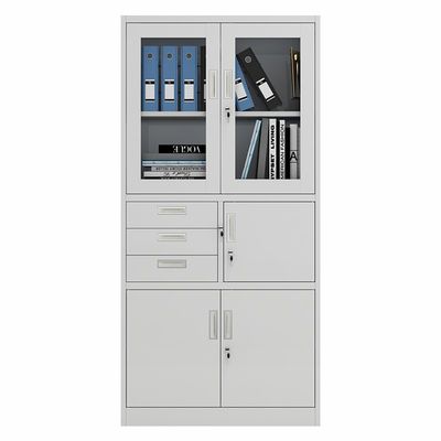 Light Gray 3 Drawers Waterproof Metal Storage Cabinet