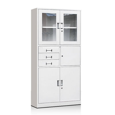 Light Gray 3 Drawers Waterproof Metal Storage Cabinet