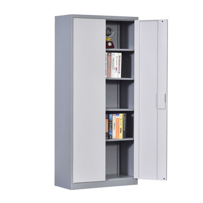 2 Doors Recessed Handle Multipurpose Steel Storage Cupboard